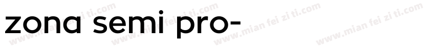 zona semi pro字体转换